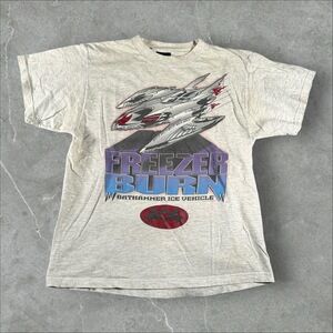 Vintage DC Comics Kids XL Shirt Grey Batman Bathammer 90s Freezer Burn‎ 1997 DC